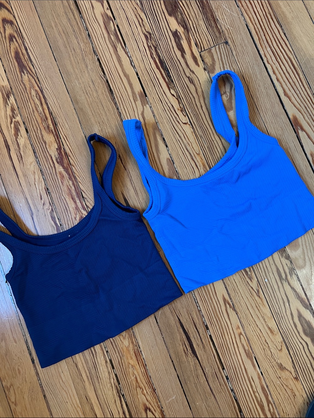 Ribbed Cropped Tank - Set of 2